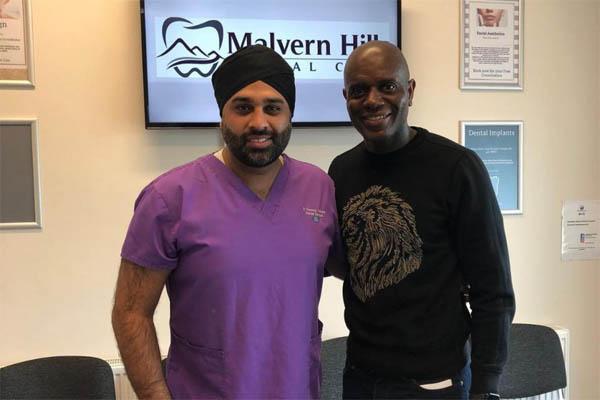 Aston Villa player Ian Taylor pops to Malvern dentist